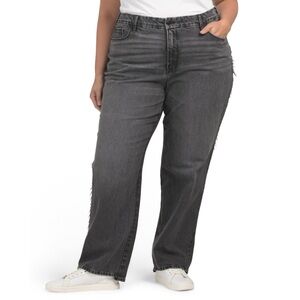 GOOD AMERICAN Good 90s Relaxed Jeans Black348 26 Plus NEW NWT